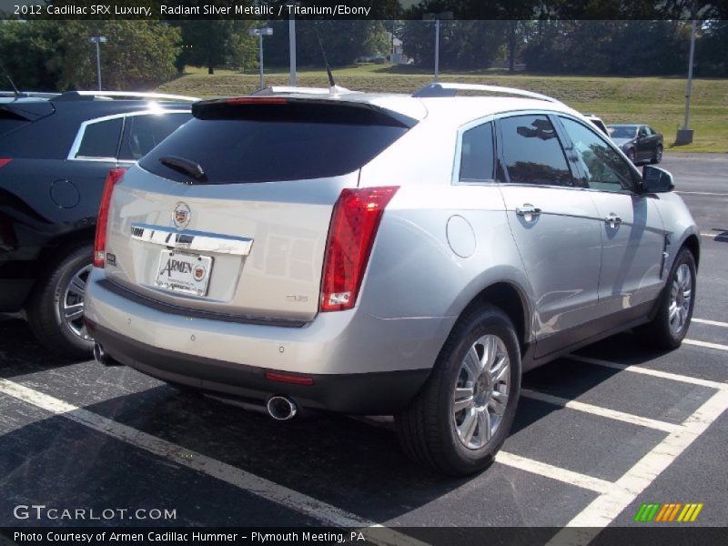 Radiant Silver Metallic / Titanium/Ebony 2012 Cadillac SRX Luxury