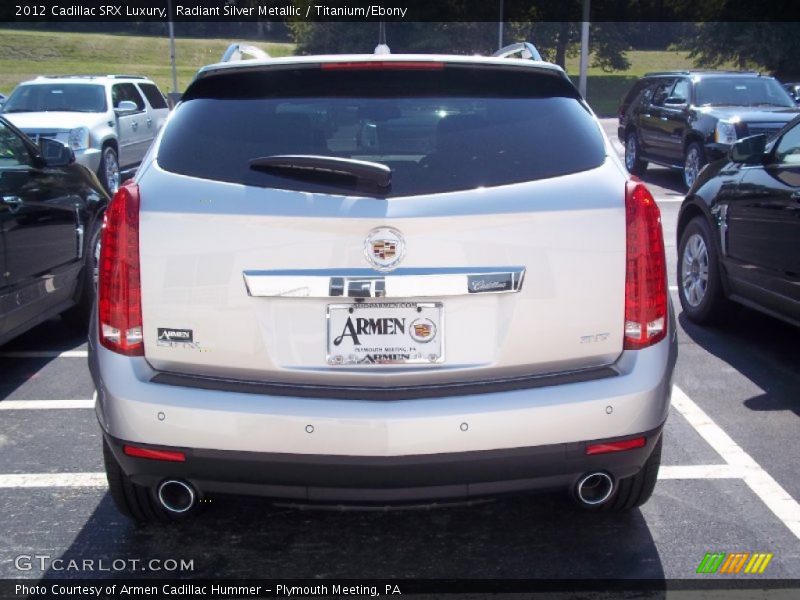 Radiant Silver Metallic / Titanium/Ebony 2012 Cadillac SRX Luxury