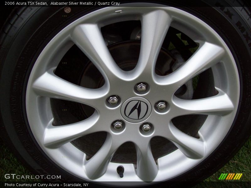Alabaster Silver Metallic / Quartz Gray 2006 Acura TSX Sedan