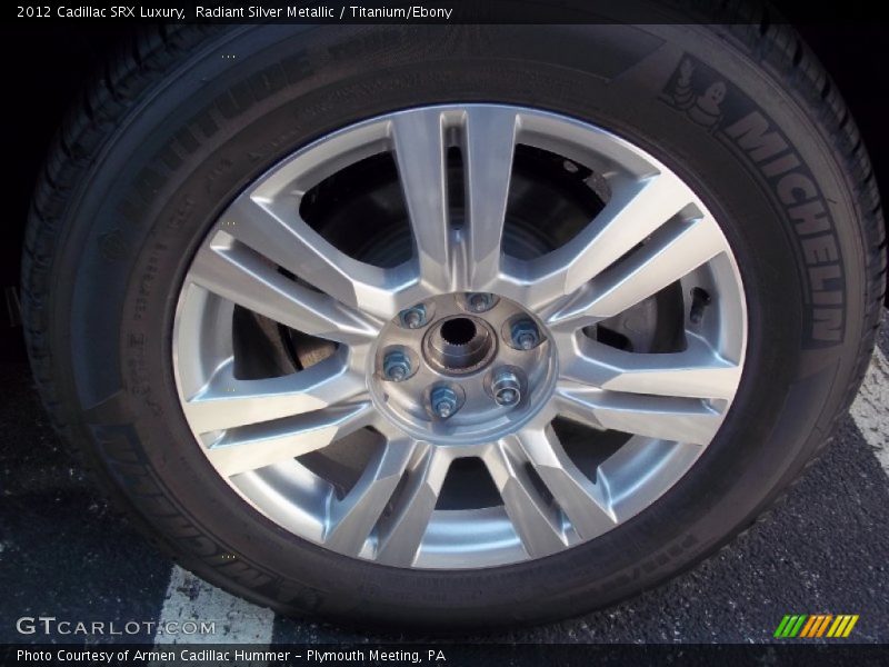 Radiant Silver Metallic / Titanium/Ebony 2012 Cadillac SRX Luxury
