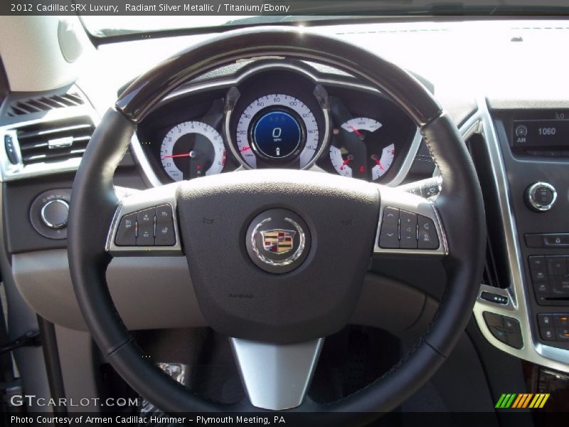 Radiant Silver Metallic / Titanium/Ebony 2012 Cadillac SRX Luxury
