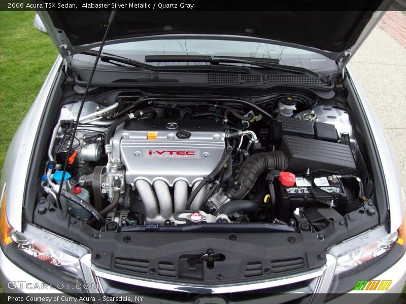 Alabaster Silver Metallic / Quartz Gray 2006 Acura TSX Sedan