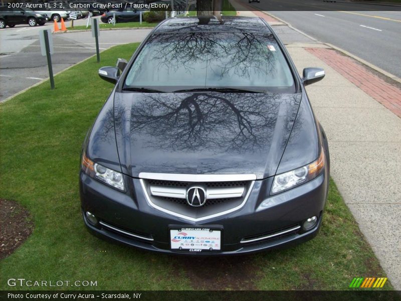 Carbon Gray Pearl / Taupe/Ebony 2007 Acura TL 3.2