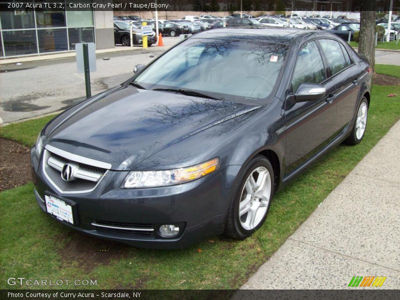 Carbon Gray Pearl / Taupe/Ebony 2007 Acura TL 3.2