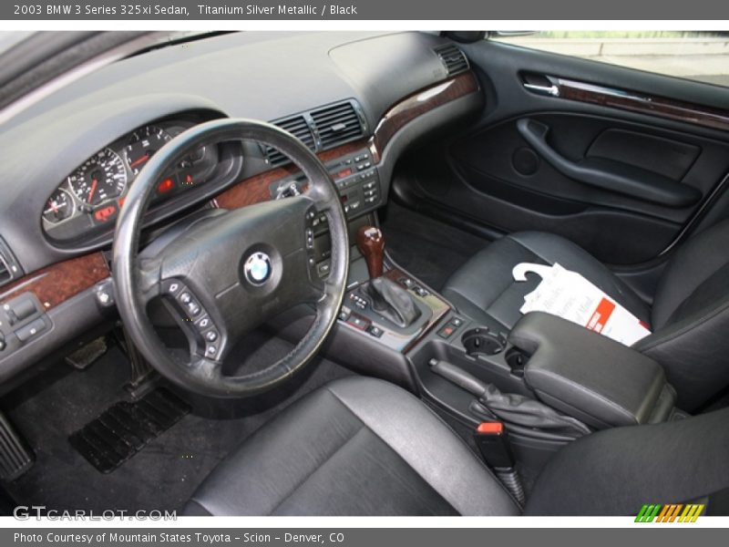 Titanium Silver Metallic / Black 2003 BMW 3 Series 325xi Sedan