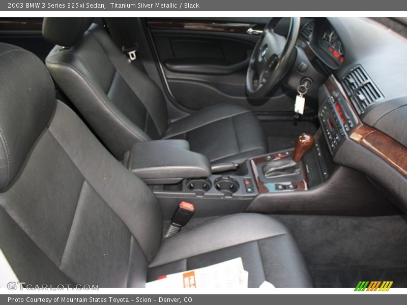 Titanium Silver Metallic / Black 2003 BMW 3 Series 325xi Sedan