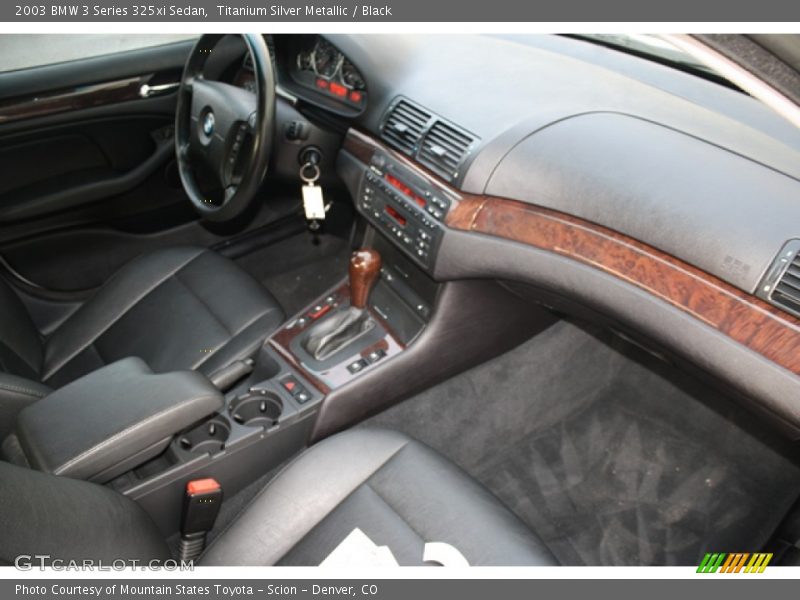 Titanium Silver Metallic / Black 2003 BMW 3 Series 325xi Sedan