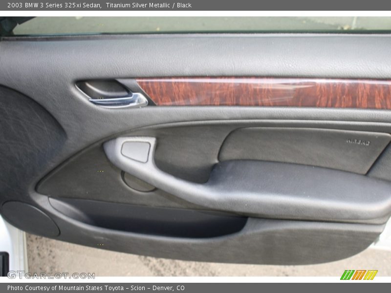 Titanium Silver Metallic / Black 2003 BMW 3 Series 325xi Sedan