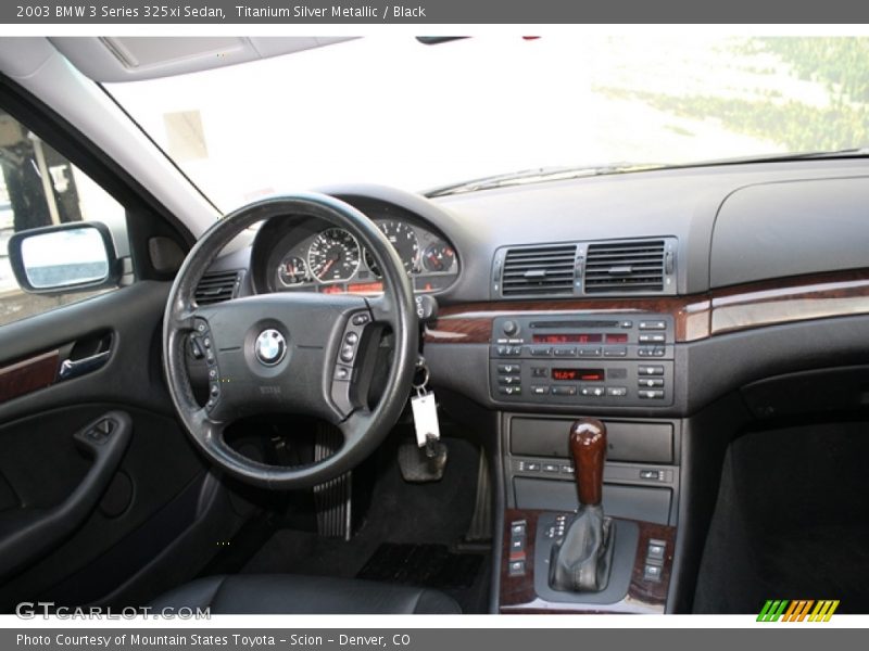 Titanium Silver Metallic / Black 2003 BMW 3 Series 325xi Sedan