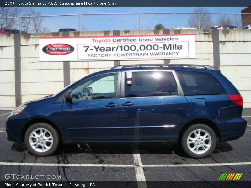 Stratosphere Mica / Stone Gray 2004 Toyota Sienna LE AWD