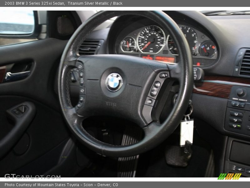 Titanium Silver Metallic / Black 2003 BMW 3 Series 325xi Sedan