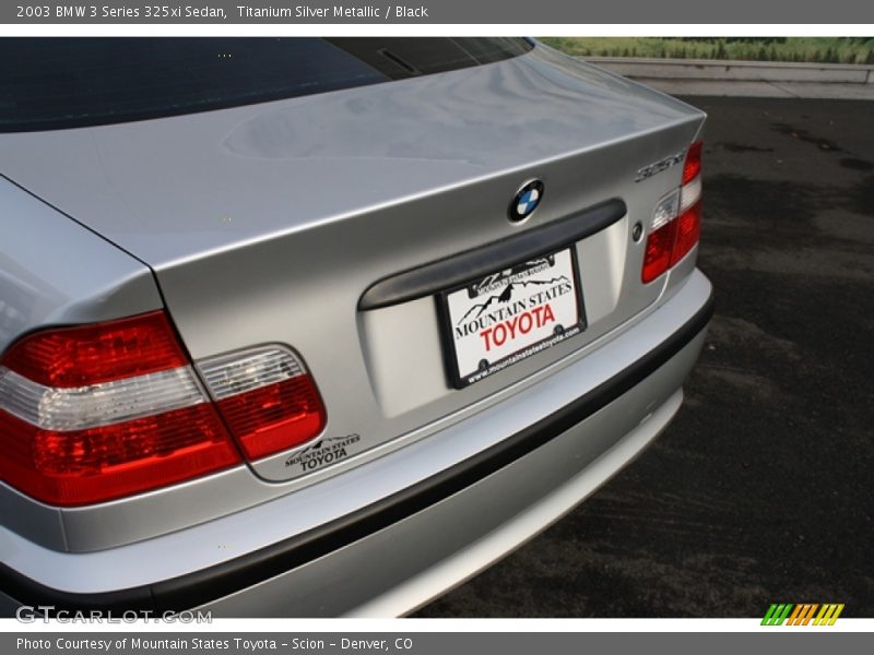 Titanium Silver Metallic / Black 2003 BMW 3 Series 325xi Sedan