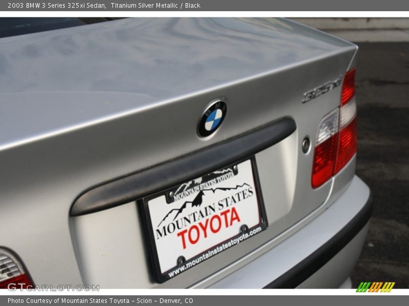Titanium Silver Metallic / Black 2003 BMW 3 Series 325xi Sedan