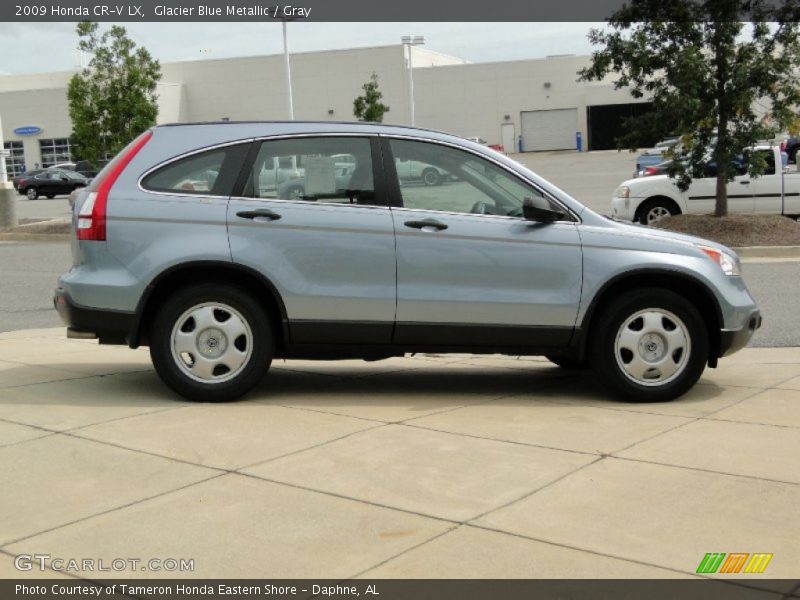 Glacier Blue Metallic / Gray 2009 Honda CR-V LX