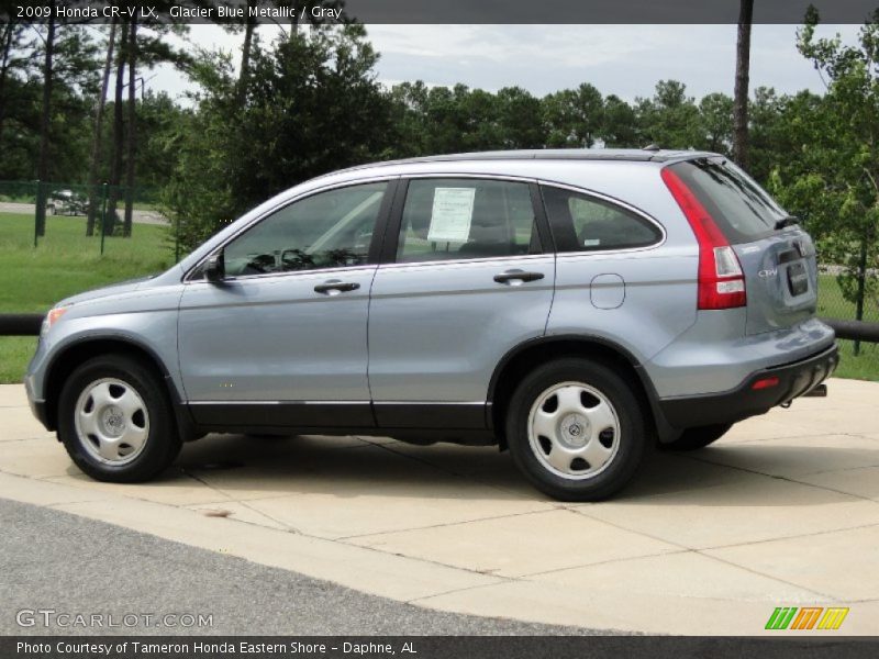 Glacier Blue Metallic / Gray 2009 Honda CR-V LX