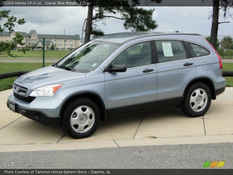 Glacier Blue Metallic / Gray 2009 Honda CR-V LX
