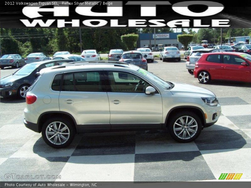 Reflex Silver Metallic / Beige 2012 Volkswagen Tiguan SEL