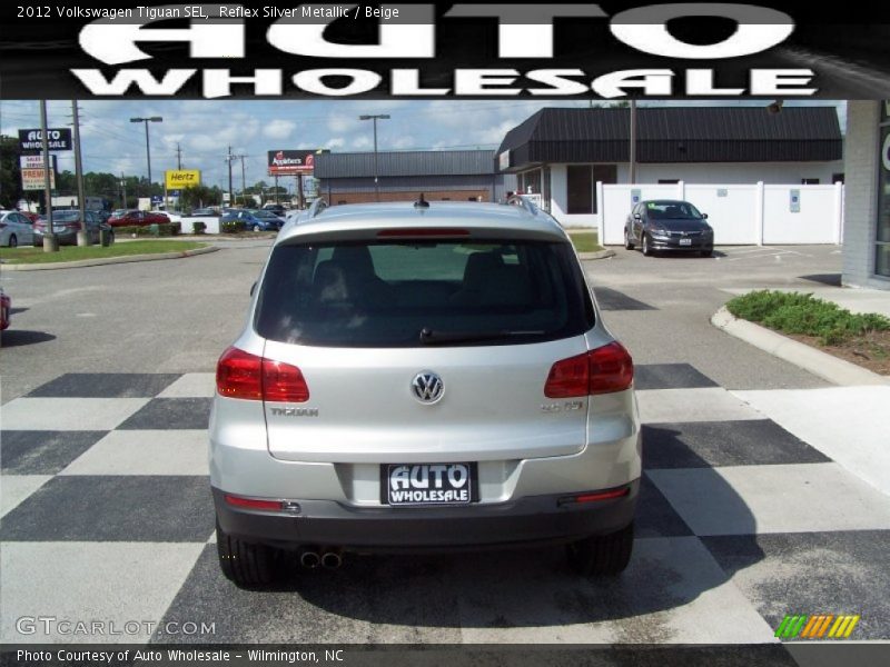 Reflex Silver Metallic / Beige 2012 Volkswagen Tiguan SEL