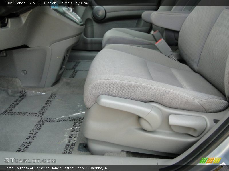 Glacier Blue Metallic / Gray 2009 Honda CR-V LX