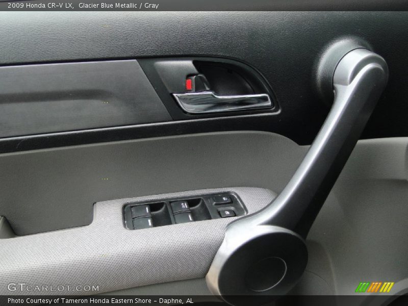 Glacier Blue Metallic / Gray 2009 Honda CR-V LX