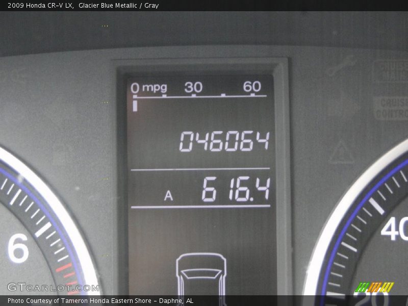 Glacier Blue Metallic / Gray 2009 Honda CR-V LX