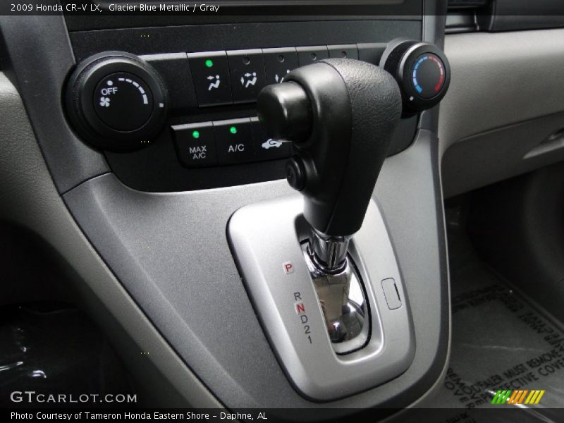 Glacier Blue Metallic / Gray 2009 Honda CR-V LX