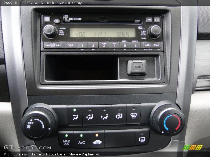 Glacier Blue Metallic / Gray 2009 Honda CR-V LX