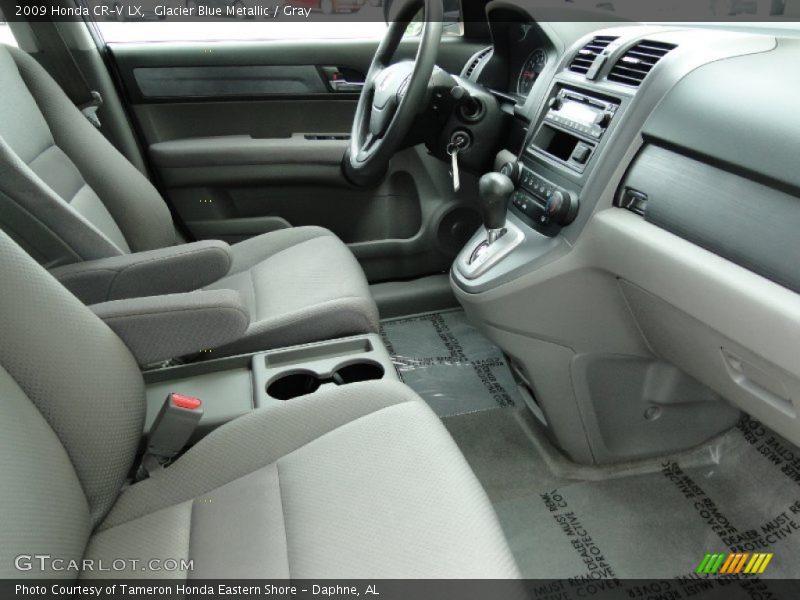 Glacier Blue Metallic / Gray 2009 Honda CR-V LX