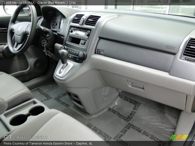 Glacier Blue Metallic / Gray 2009 Honda CR-V LX