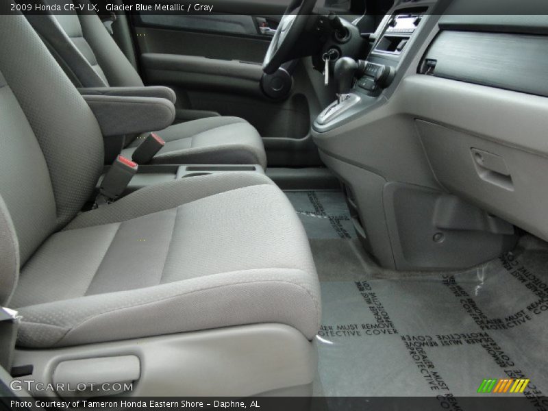 Glacier Blue Metallic / Gray 2009 Honda CR-V LX