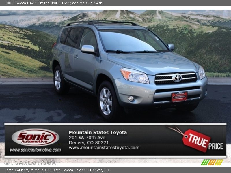 Everglade Metallic / Ash 2008 Toyota RAV4 Limited 4WD