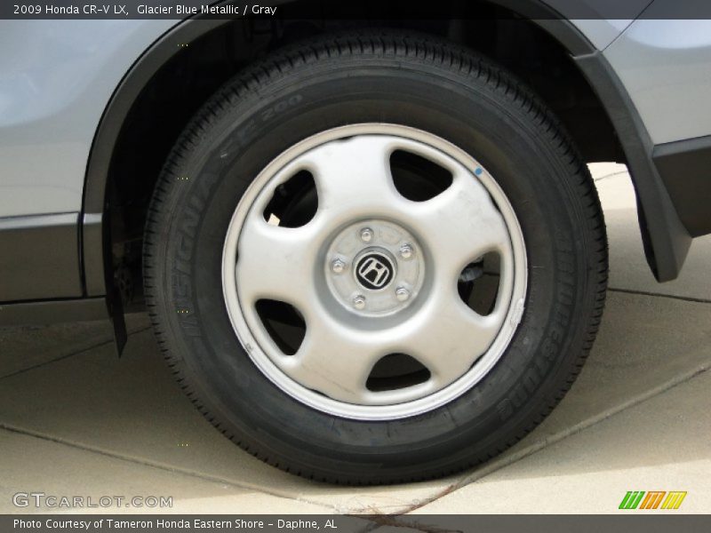 Glacier Blue Metallic / Gray 2009 Honda CR-V LX