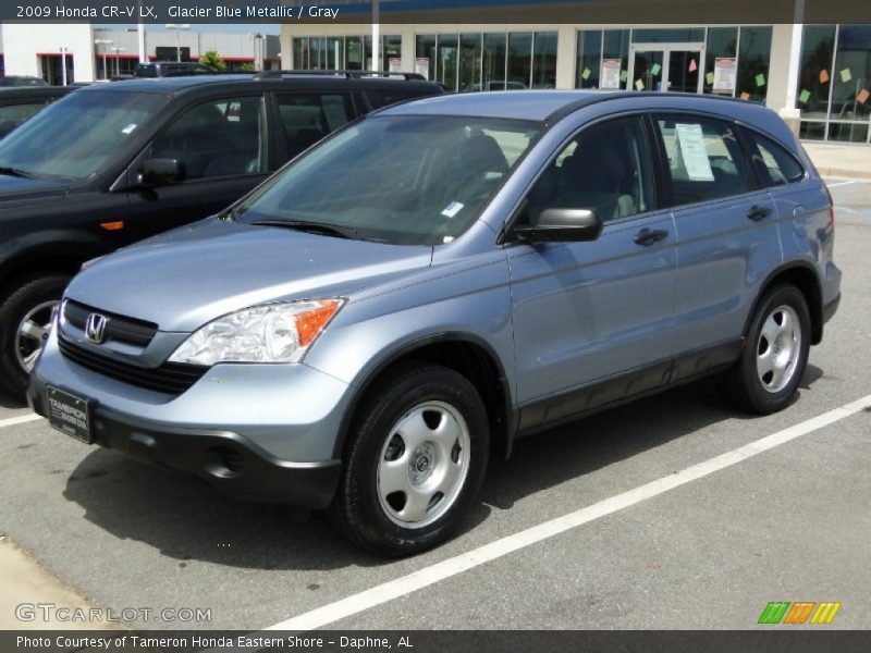 Glacier Blue Metallic / Gray 2009 Honda CR-V LX