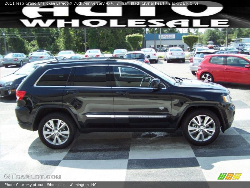 Brilliant Black Crystal Pearl / Black/Dark Olive 2011 Jeep Grand Cherokee Laredo X 70th Anniversary 4x4