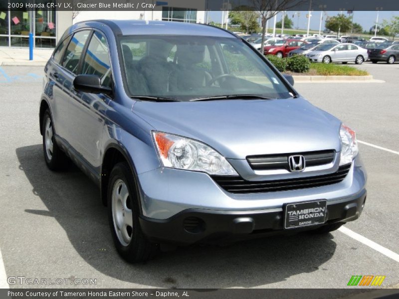 Glacier Blue Metallic / Gray 2009 Honda CR-V LX
