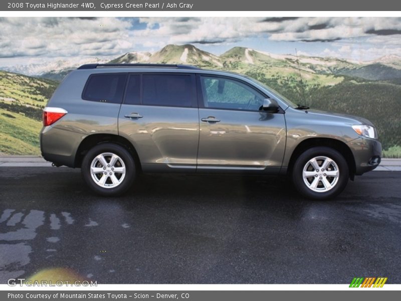 Cypress Green Pearl / Ash Gray 2008 Toyota Highlander 4WD