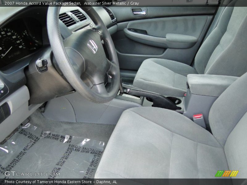 Alabaster Silver Metallic / Gray 2007 Honda Accord Value Package Sedan
