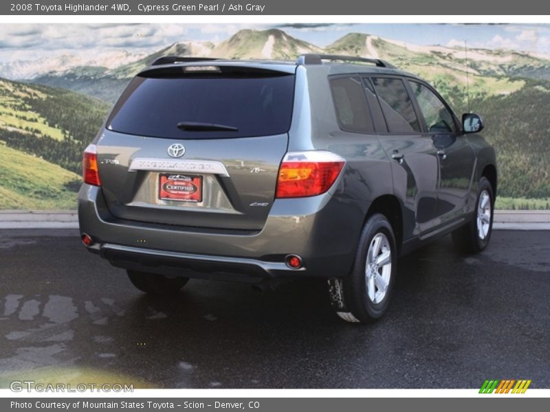 Cypress Green Pearl / Ash Gray 2008 Toyota Highlander 4WD