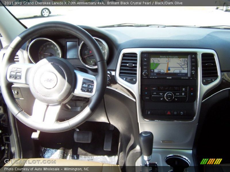 Brilliant Black Crystal Pearl / Black/Dark Olive 2011 Jeep Grand Cherokee Laredo X 70th Anniversary 4x4