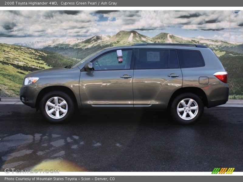 Cypress Green Pearl / Ash Gray 2008 Toyota Highlander 4WD