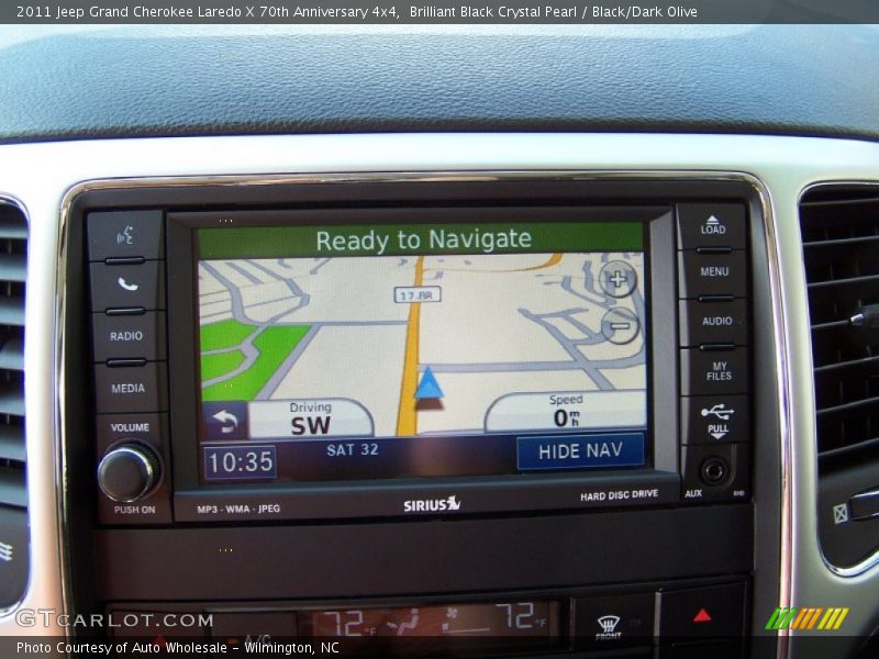 Brilliant Black Crystal Pearl / Black/Dark Olive 2011 Jeep Grand Cherokee Laredo X 70th Anniversary 4x4