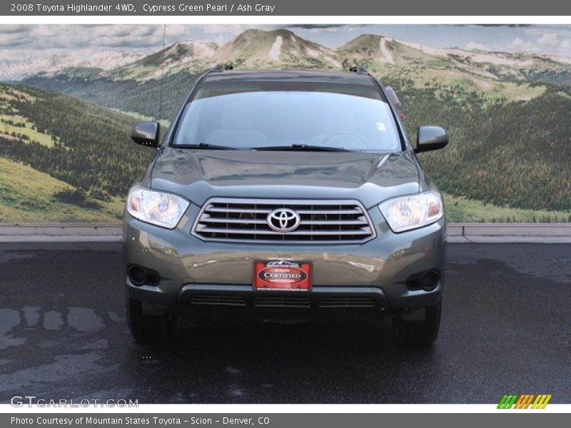 Cypress Green Pearl / Ash Gray 2008 Toyota Highlander 4WD