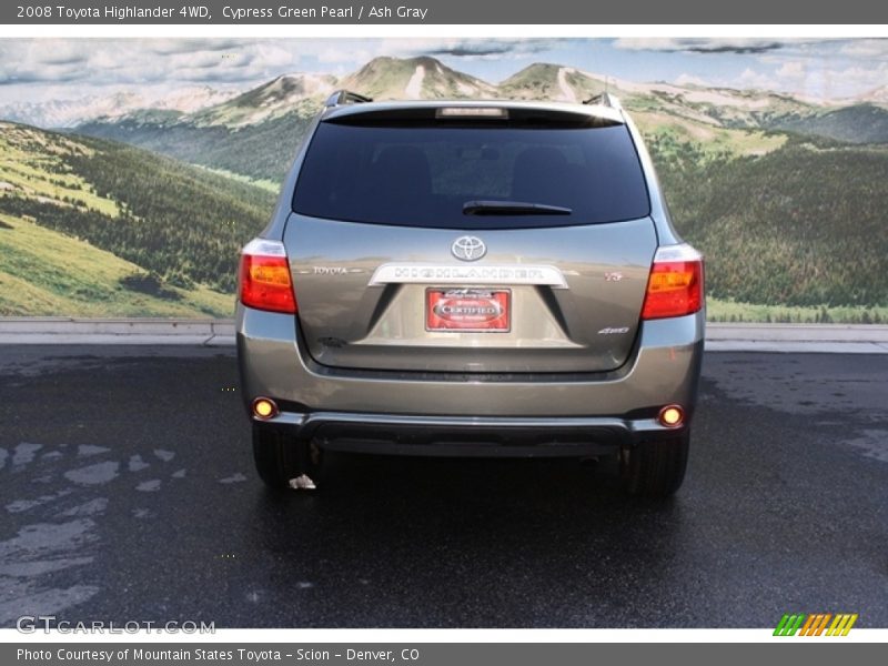 Cypress Green Pearl / Ash Gray 2008 Toyota Highlander 4WD
