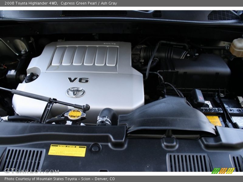 Cypress Green Pearl / Ash Gray 2008 Toyota Highlander 4WD