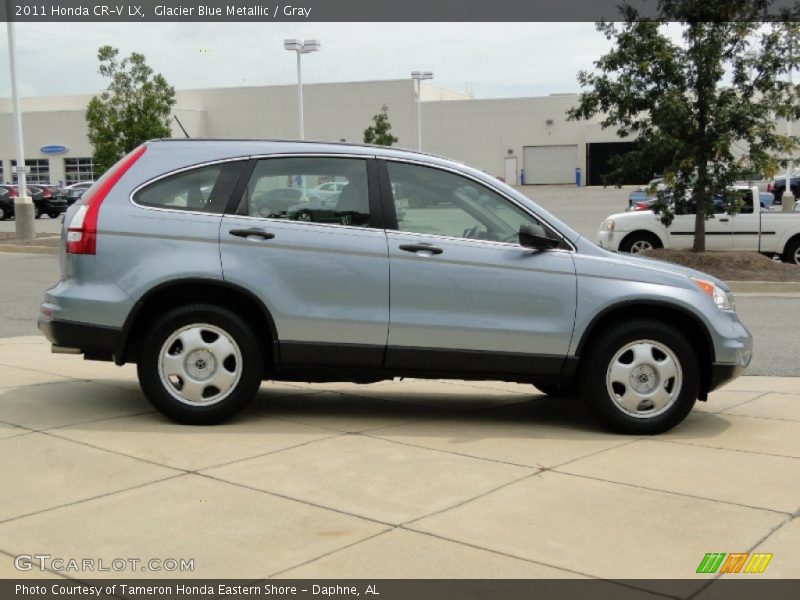 Glacier Blue Metallic / Gray 2011 Honda CR-V LX