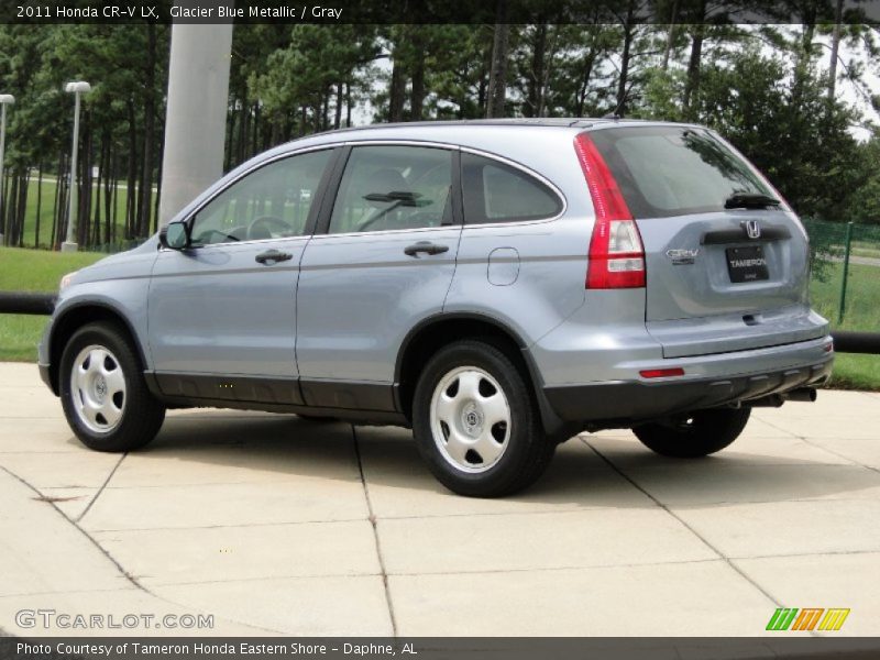 Glacier Blue Metallic / Gray 2011 Honda CR-V LX