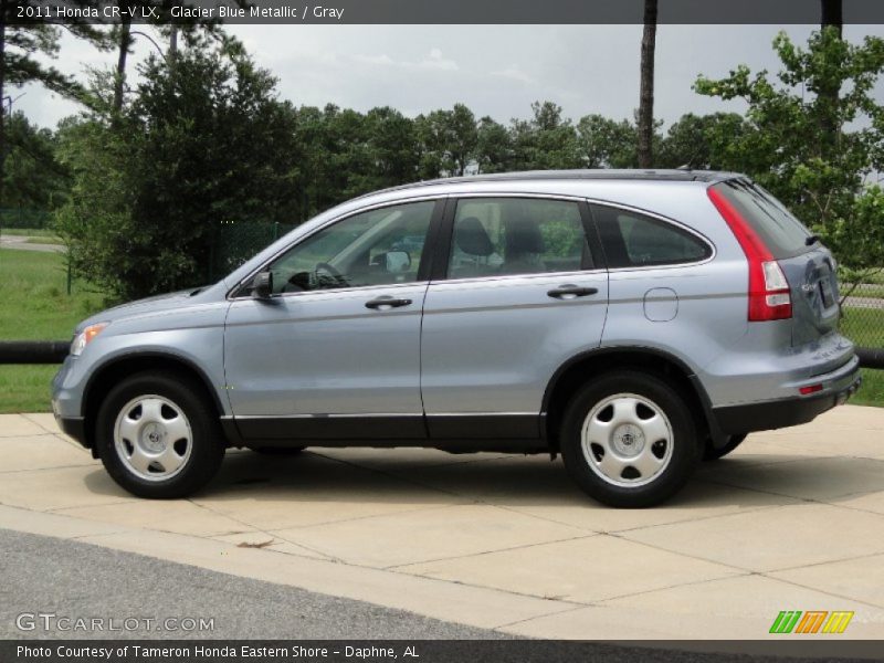 Glacier Blue Metallic / Gray 2011 Honda CR-V LX
