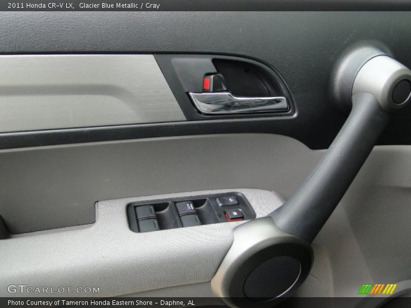 Glacier Blue Metallic / Gray 2011 Honda CR-V LX