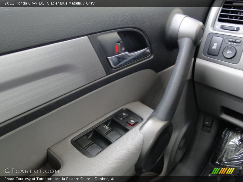 Glacier Blue Metallic / Gray 2011 Honda CR-V LX