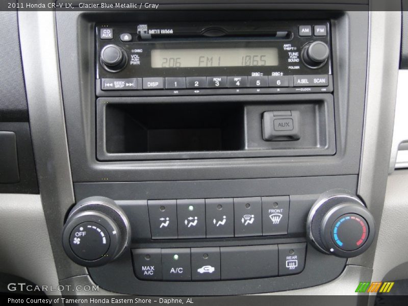 Glacier Blue Metallic / Gray 2011 Honda CR-V LX